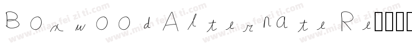Boxwood Alternate Re字体转换